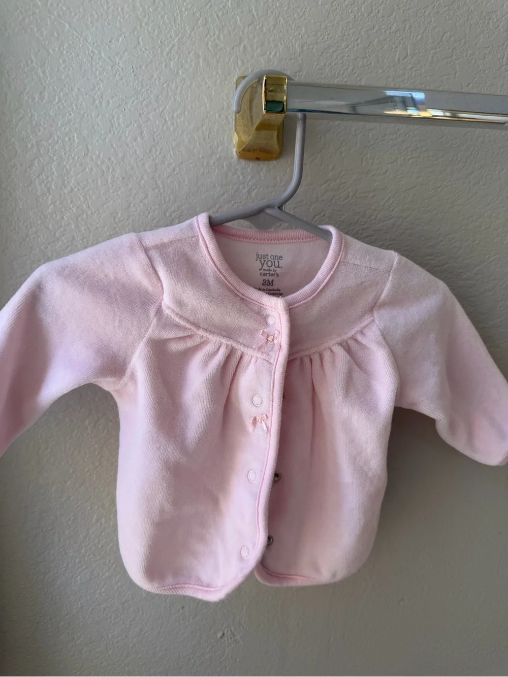 Carter's Light Pink Baby Cardigan
